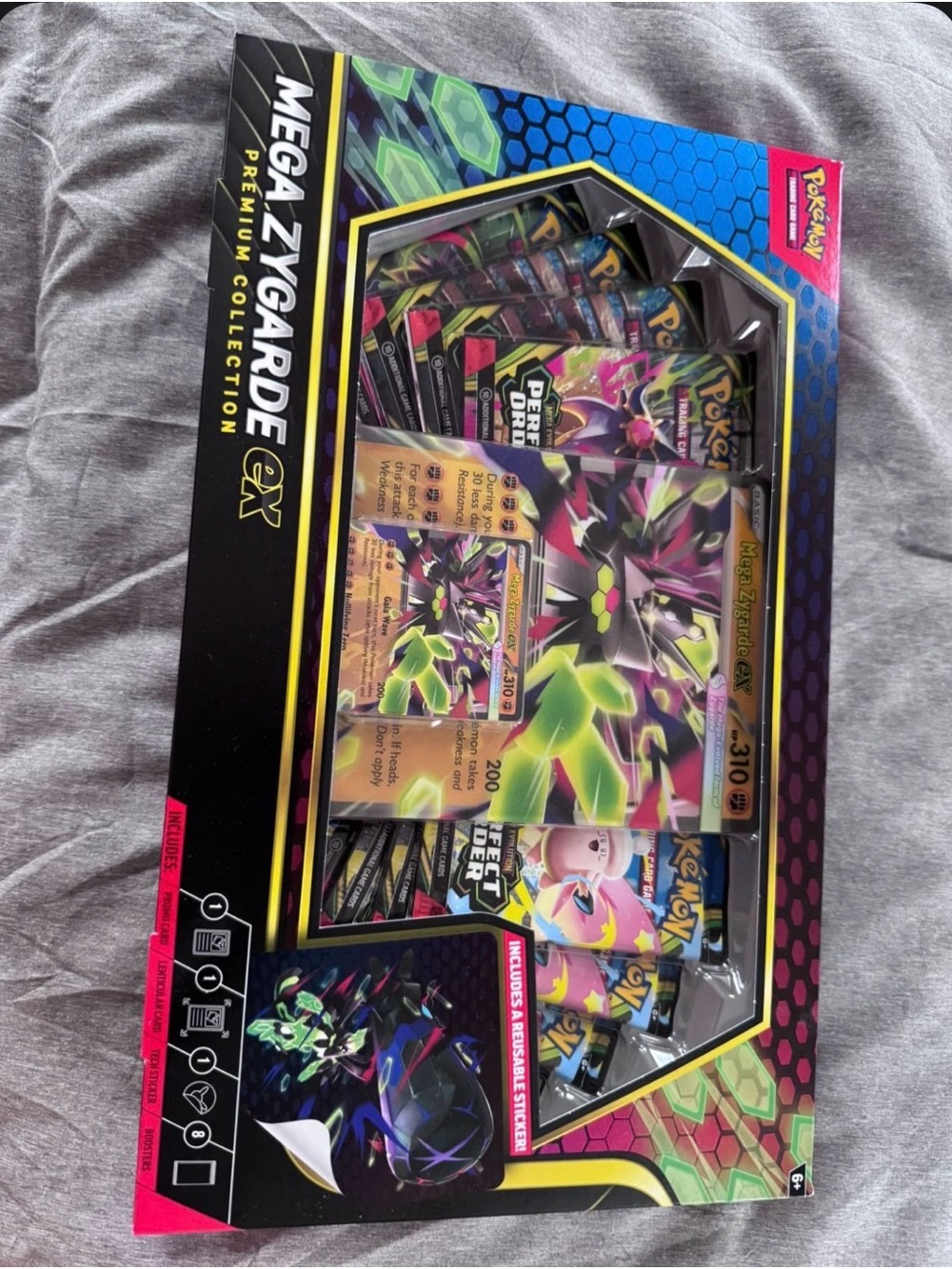 Pokemon Mega Zygarde-GX Premium Collection - Black, Green & Pink